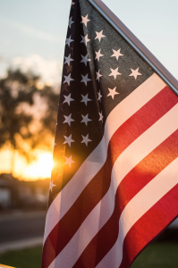 Vacaville Veterans Hall Old Glory