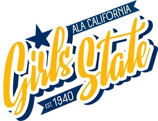 "ALA California Girls State Est. 1940" logo.